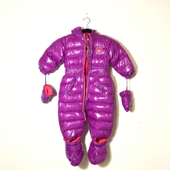 DEUX PAR DEUX Kids Puffer Winter Snowsuit Size 24M - Picture 3 of 10